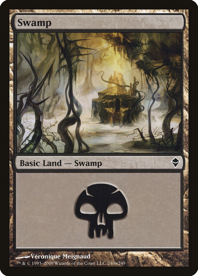 Swamp (240a) [Zendikar] | Nerdhalla Games