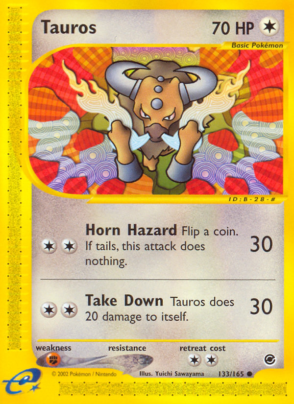 Tauros (133/165) [Expedition: Base Set] | Nerdhalla Games