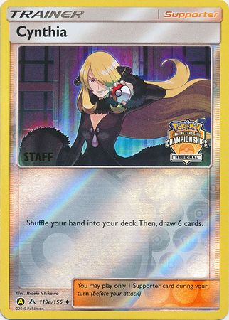 Cynthia (119a/156) (Regional Championship Promo Staff) [Sun & Moon: Ultra Prism] | Nerdhalla Games