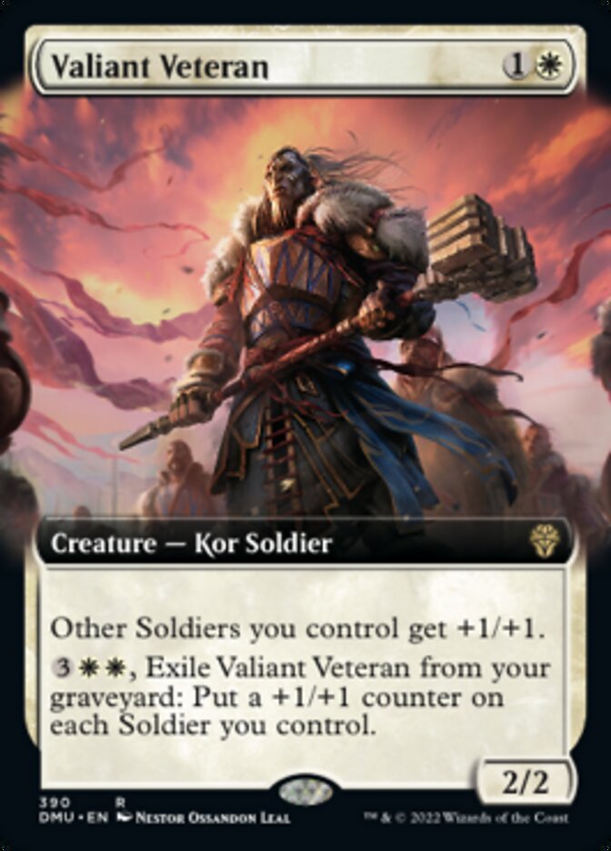 Valiant Veteran (Extended Art) [Dominaria United] | Nerdhalla Games