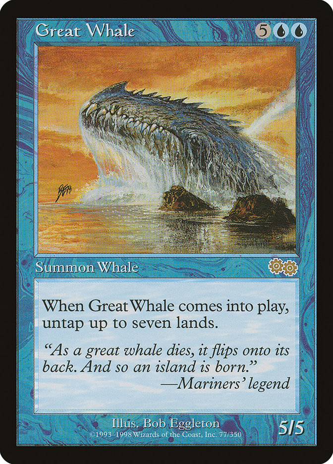 Great Whale [Urza's Saga] | Nerdhalla Games