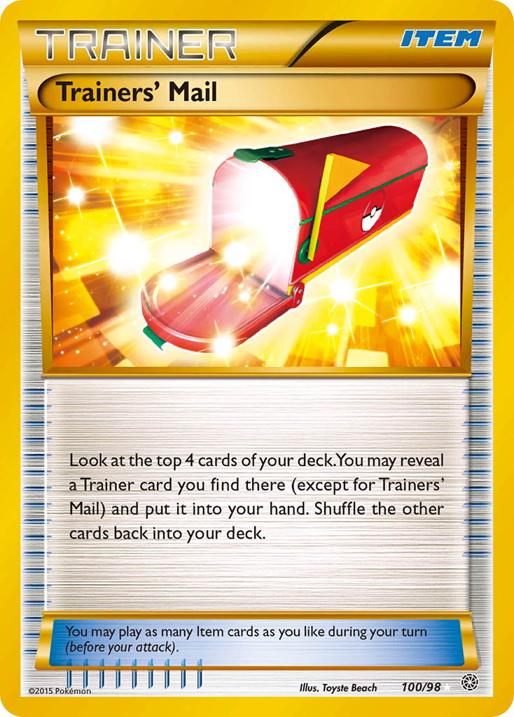 Trainers' Mail (100/98) [XY: Ancient Origins] | Nerdhalla Games