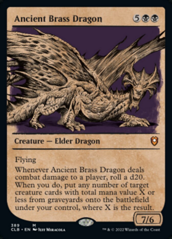 Ancient Brass Dragon (Showcase) [Commander Legends: Battle for Baldur's Gate] | Nerdhalla Games