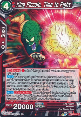 King Piccolo, Time to Fight [BT12-018] | Nerdhalla Games