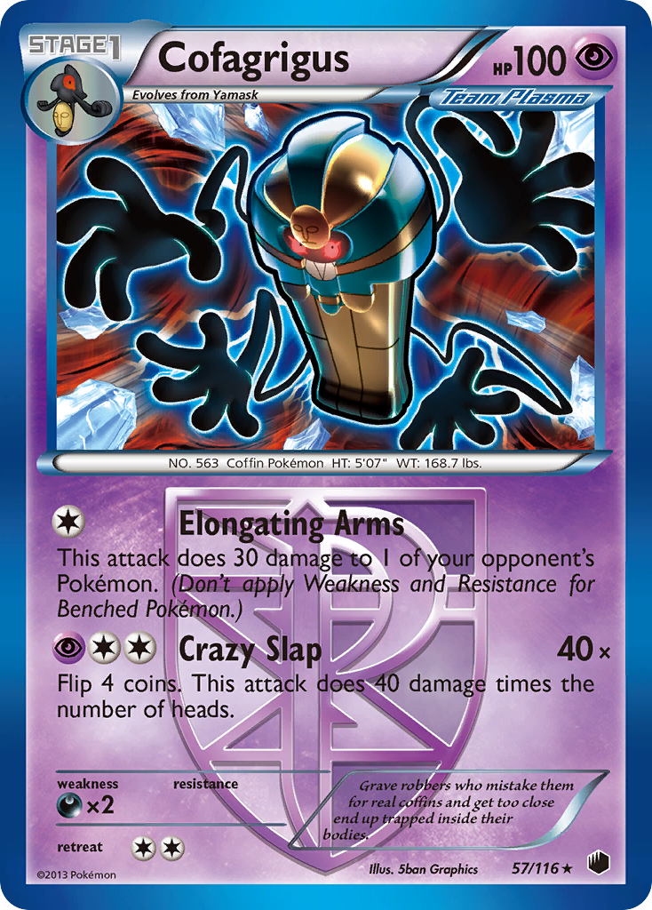 Cofagrigus (57/116) [Black & White: Plasma Freeze] | Nerdhalla Games