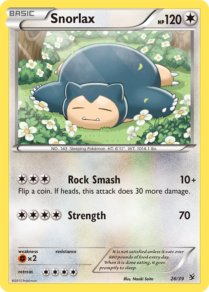 Snorlax (26/39) [XY: Kalos Starter Set] | Nerdhalla Games