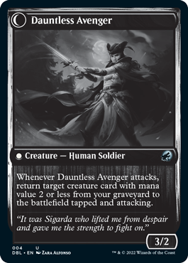 Bereaved Survivor // Dauntless Avenger [Innistrad: Double Feature] | Nerdhalla Games