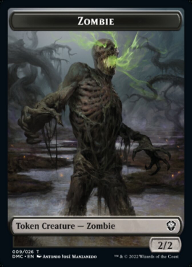 Soldier // Zombie Double-sided Token [Dominaria United Tokens] | Nerdhalla Games