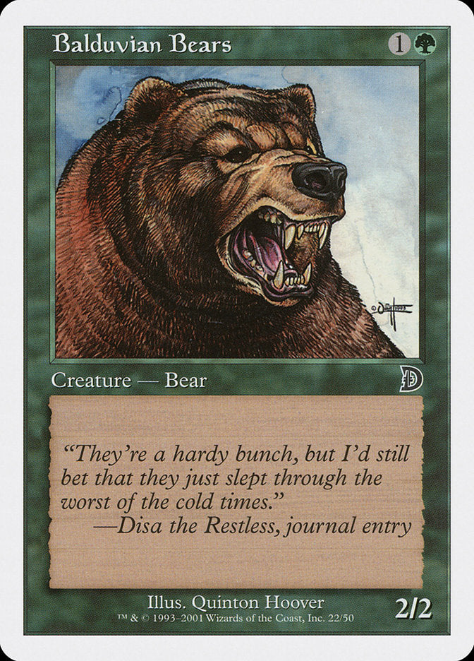 Balduvian Bears [Deckmasters] | Nerdhalla Games