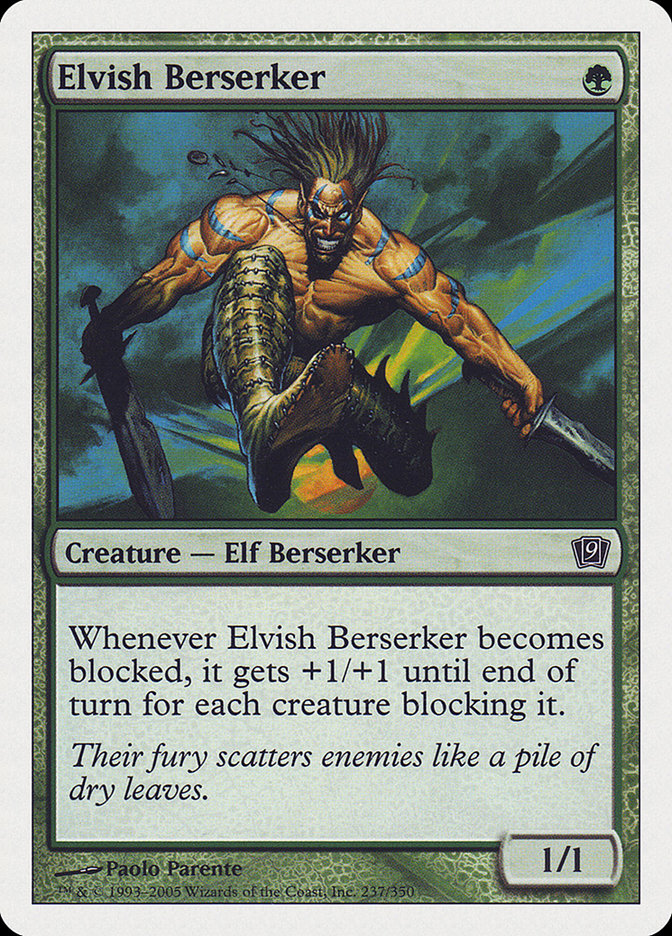 Elvish Berserker [Ninth Edition] | Nerdhalla Games