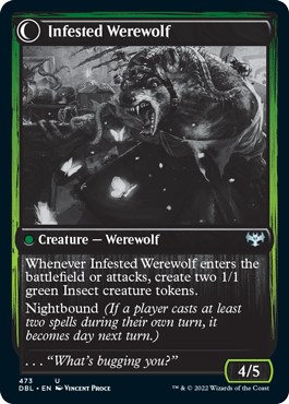 Infestation Expert // Infested Werewolf [Innistrad: Double Feature] | Nerdhalla Games