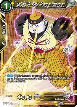 Android 19, Bionic Punisher Unleashed (BT13-114) [Supreme Rivalry Prerelease Promos] | Nerdhalla Games