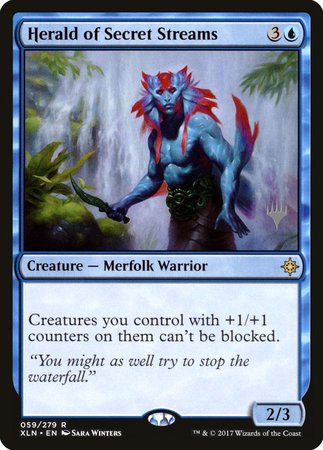 Herald of Secret Streams [Ixalan Promos] | Nerdhalla Games