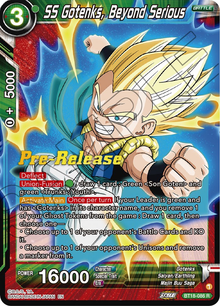 SS Gotenks, Beyond Serious (BT18-086) [Dawn of the Z-Legends Prerelease Promos] | Nerdhalla Games