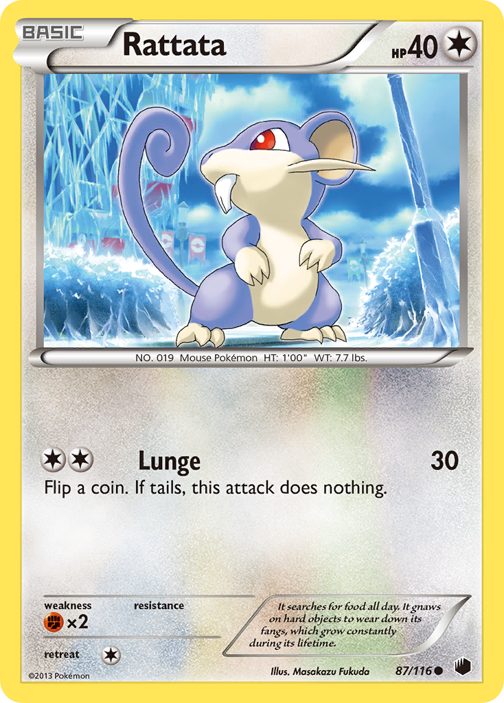 Rattata (87/116) [Black & White: Plasma Freeze] | Nerdhalla Games