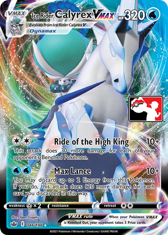 Ice Rider Calyrex VMAX (046/198) [Prize Pack Series One] | Nerdhalla Games