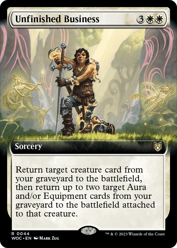 Unfinished Business (Extended Art) [Wilds of Eldraine Commander] | Nerdhalla Games