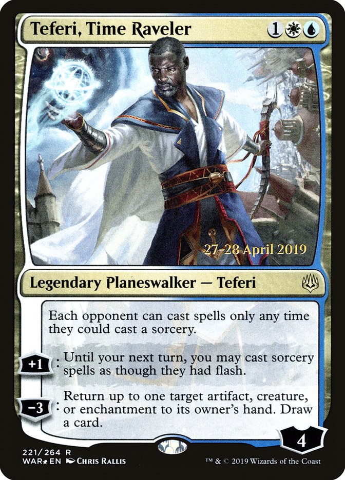 Teferi, Time Raveler  [War of the Spark Prerelease Promos] | Nerdhalla Games