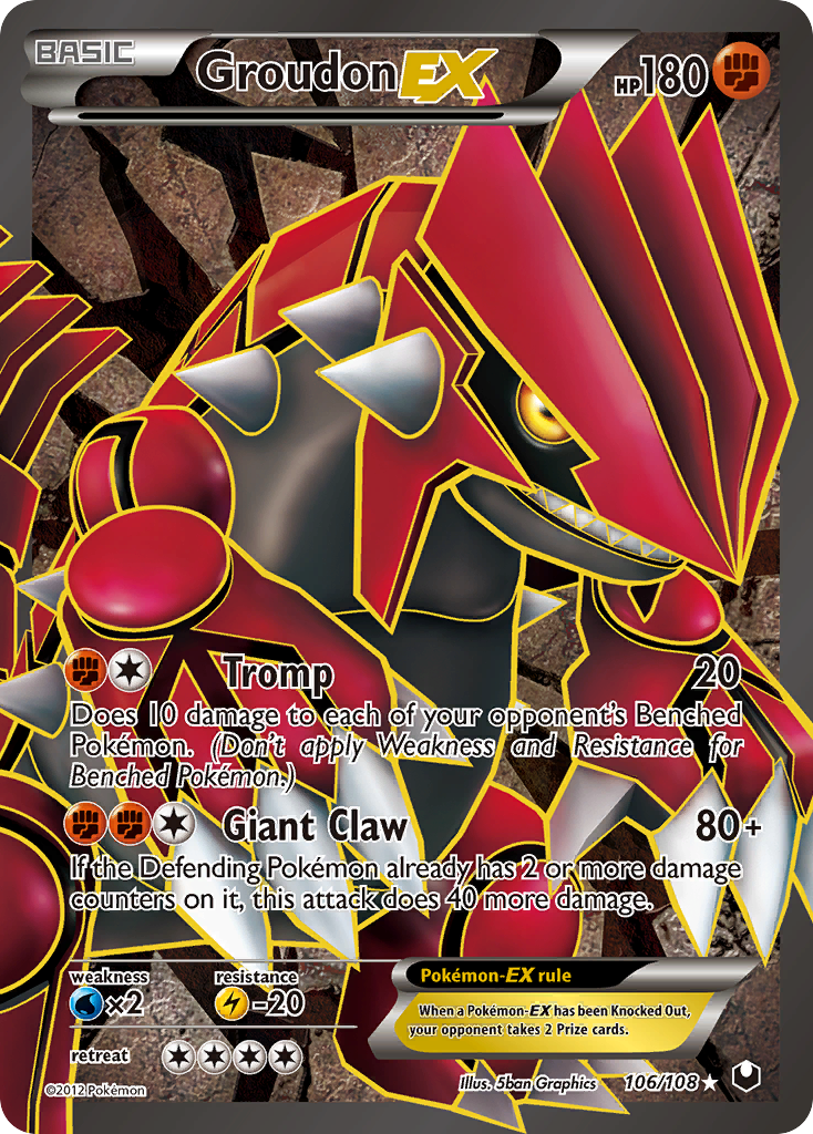 Groudon EX (106/108) [Black & White: Dark Explorers] | Nerdhalla Games