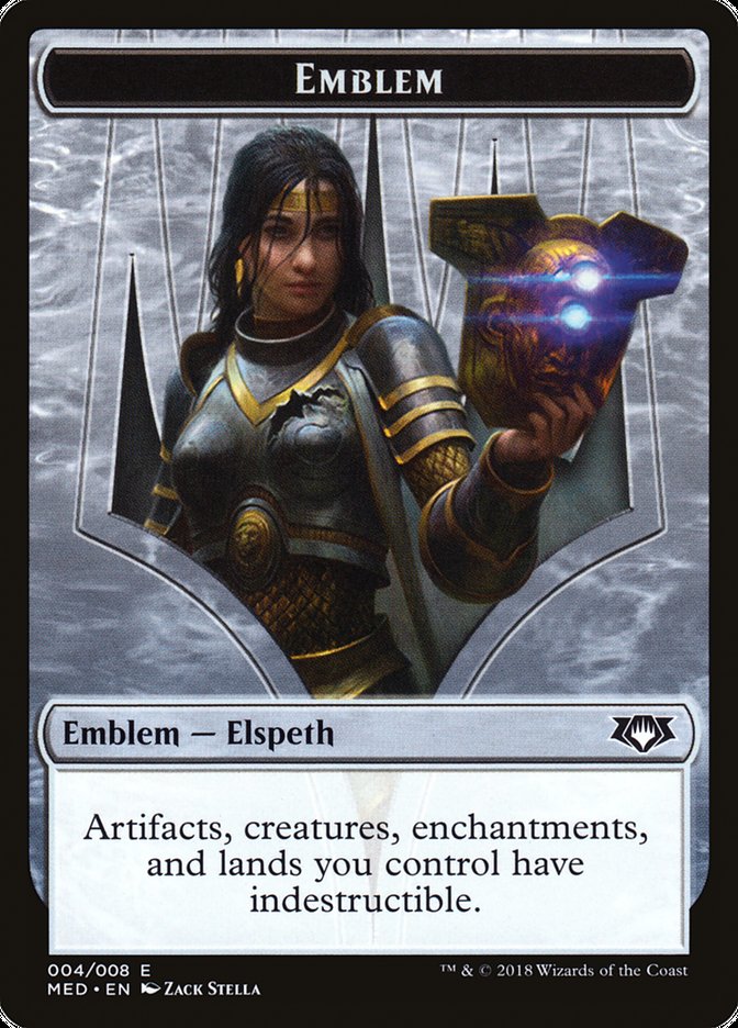 Elspeth, Knight-Errant Emblem [Mythic Edition Tokens] | Nerdhalla Games