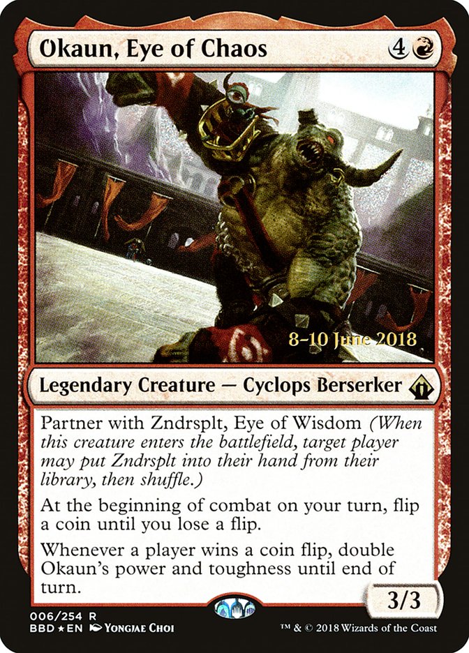 Okaun, Eye of Chaos   [Battlebond Prerelease Promos] | Nerdhalla Games