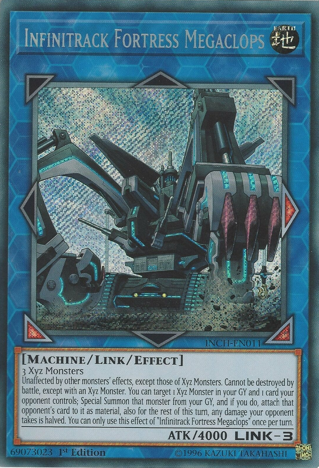 Infinitrack Fortress Megaclops [INCH-EN011] Secret Rare | Nerdhalla Games