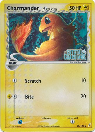 Charmander (49/100) (Delta Species) (Stamped) [EX: Crystal Guardians] | Nerdhalla Games