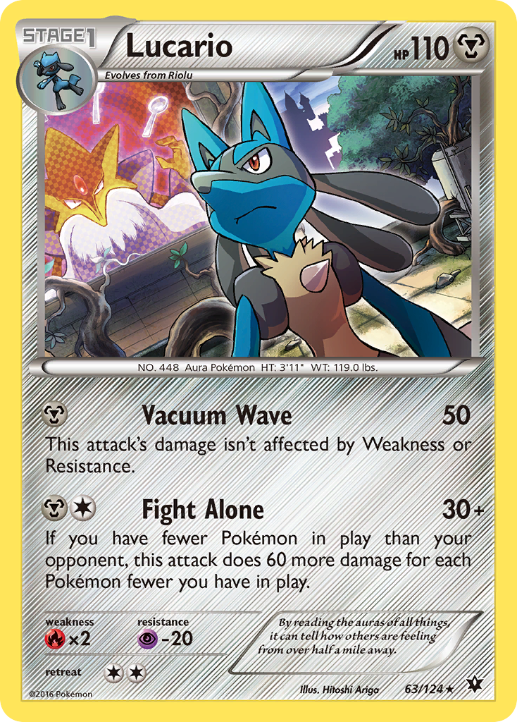 Lucario (63/124) (Cosmos Holo) [XY: Fates Collide] | Nerdhalla Games