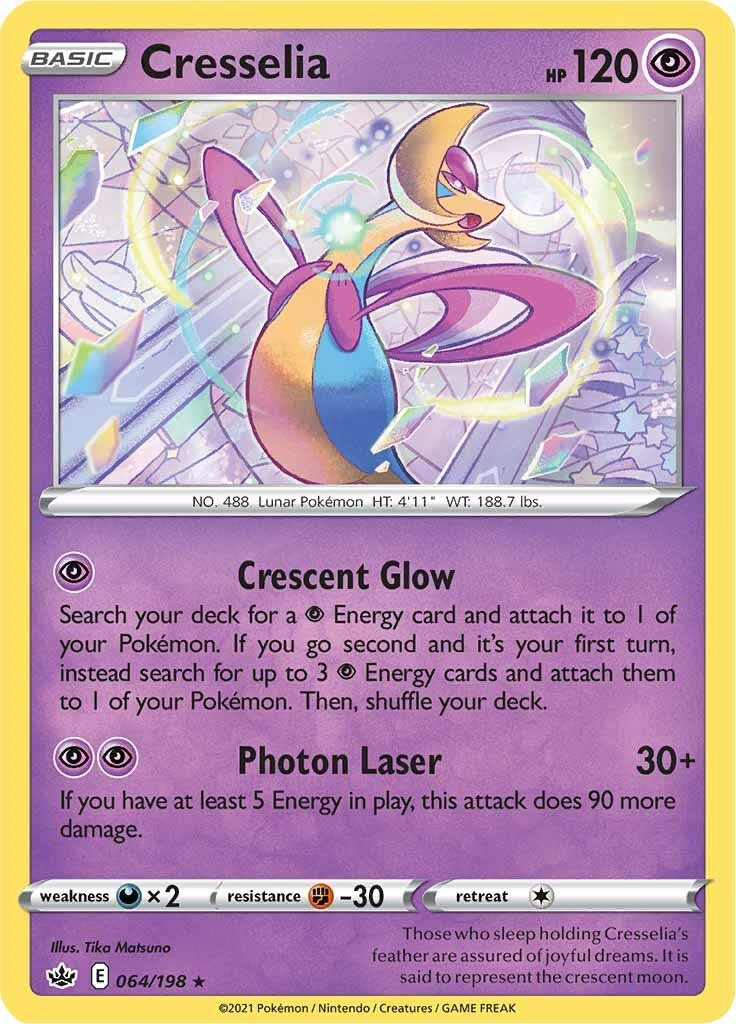 Cresselia (064/198) (Theme Deck Exclusive) [Sword & Shield: Chilling Reign] | Nerdhalla Games