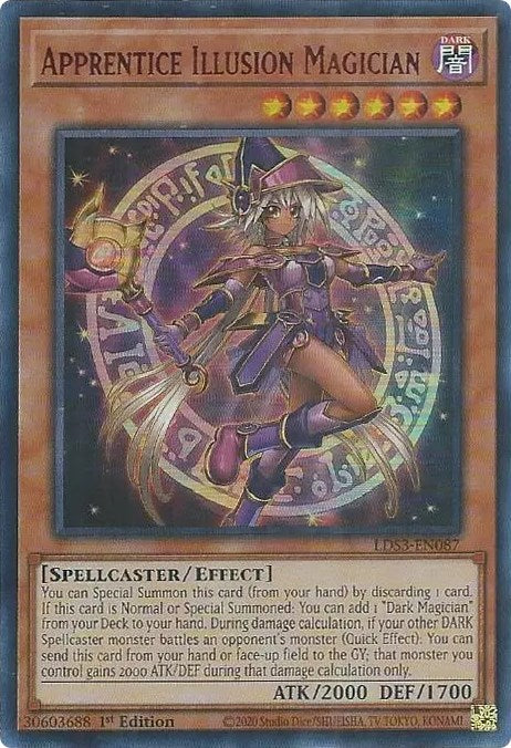 Apprentice Illusion Magician (Red) [LDS3-EN087] Ultra Rare | Nerdhalla Games