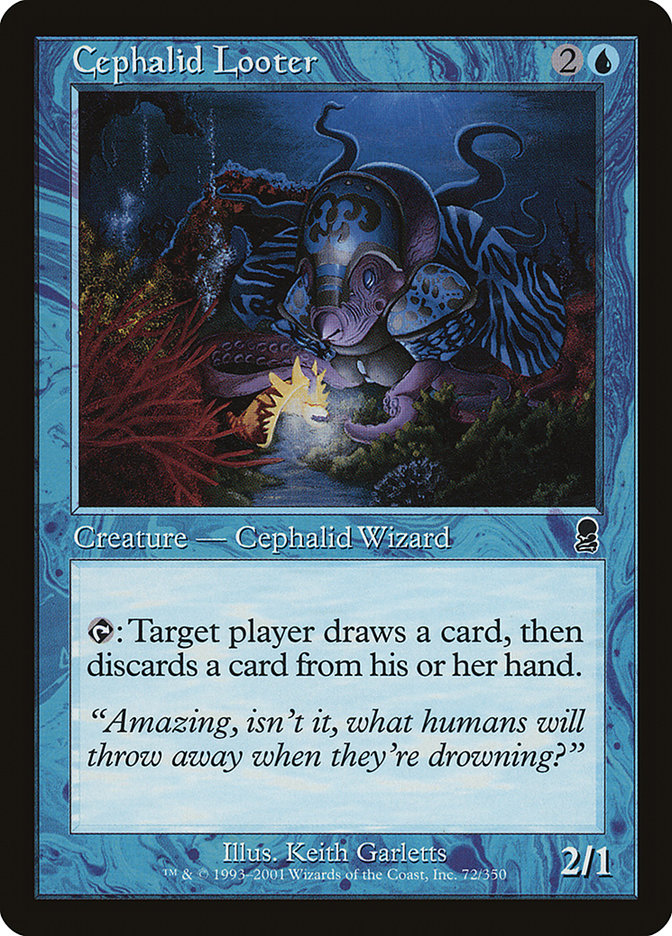 Cephalid Looter (Misprinted) [Odyssey] | Nerdhalla Games