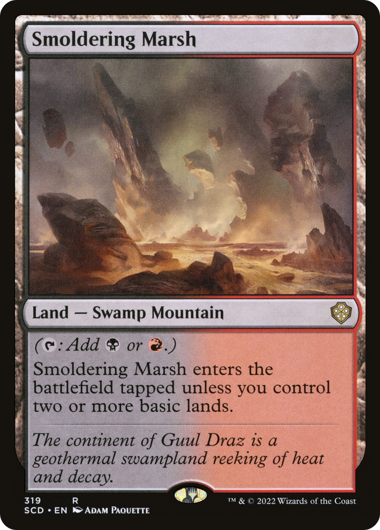 Smoldering Marsh [Starter Commander Decks] | Nerdhalla Games