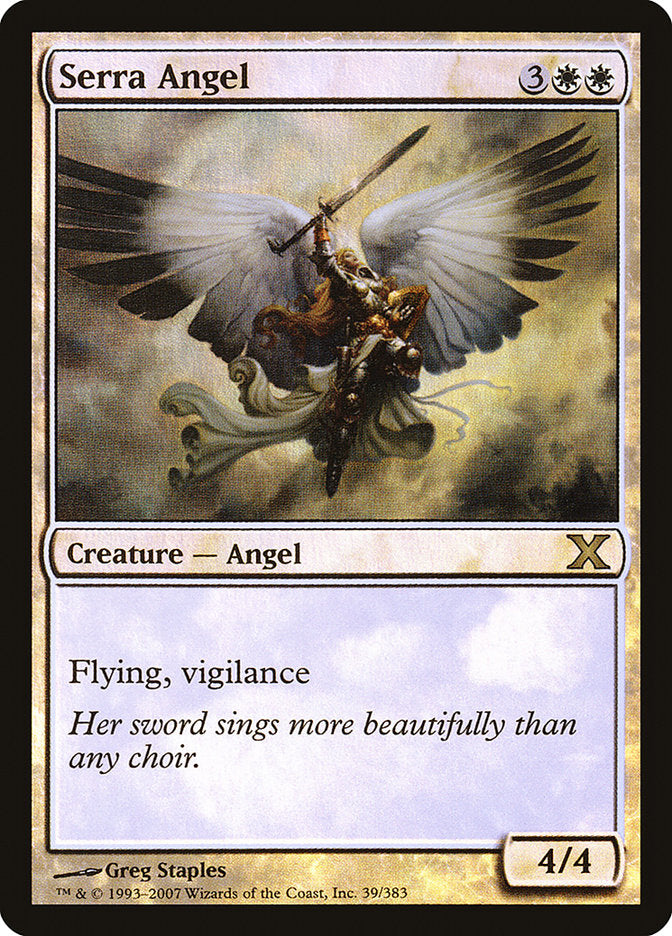 Serra Angel (Premium Foil) [Tenth Edition] | Nerdhalla Games