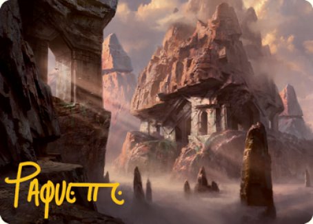 Mountain (277) Art Card (Gold-Stamped Signature) [Dungeons & Dragons: Adventures in the Forgotten Realms Art Series] | Nerdhalla Games