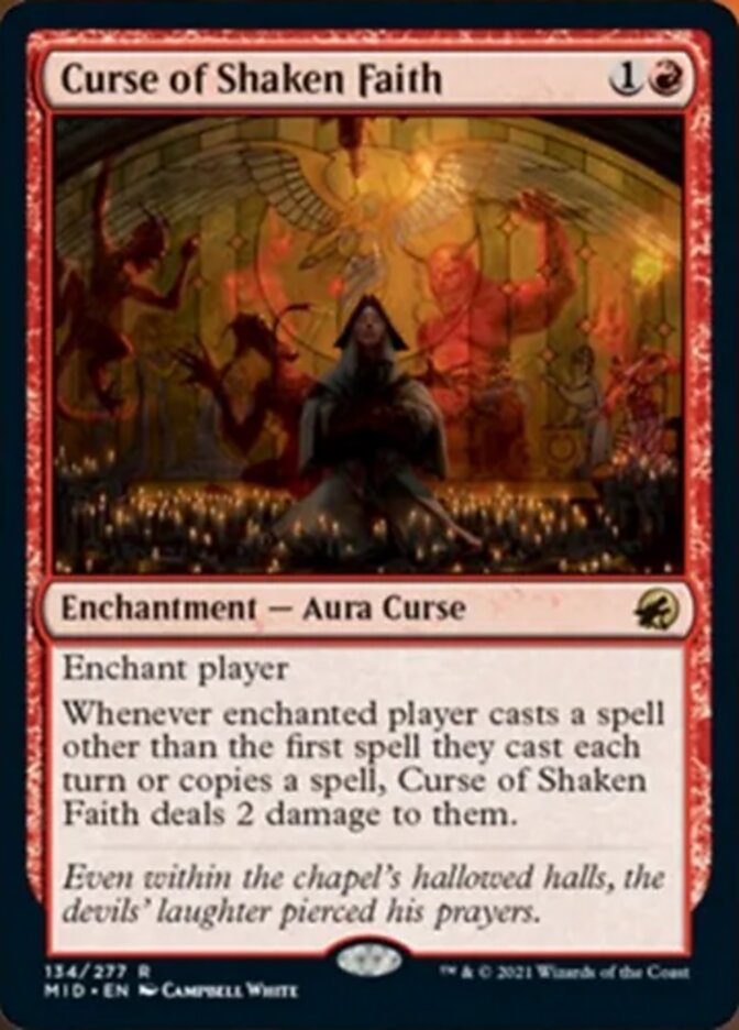 Curse of Shaken Faith [Innistrad: Midnight Hunt] | Nerdhalla Games