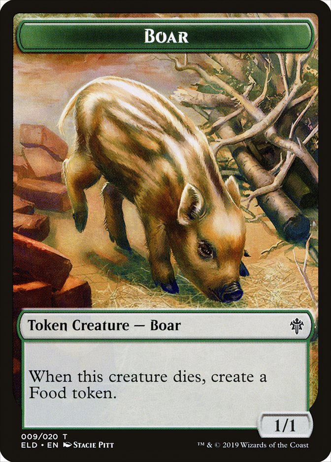 Boar [Throne of Eldraine Tokens] | Nerdhalla Games