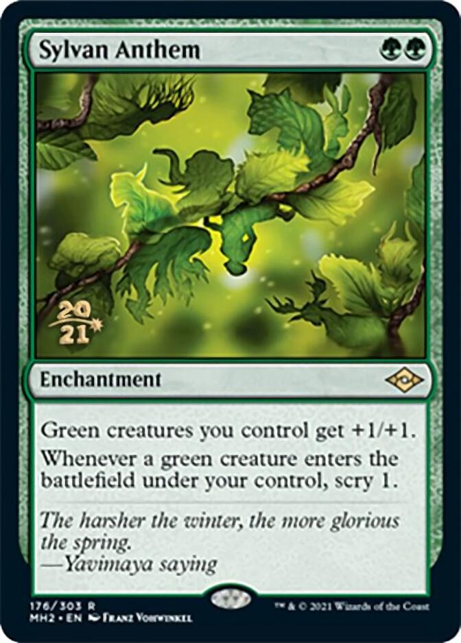 Sylvan Anthem [Modern Horizons 2 Prerelease Promos] | Nerdhalla Games