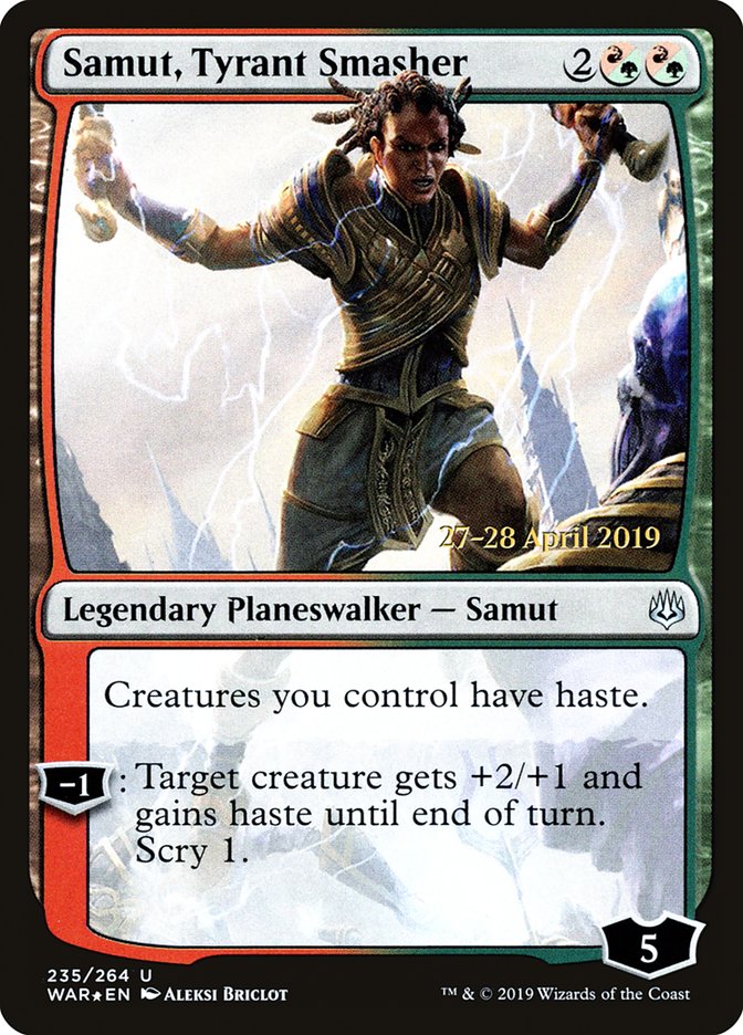 Samut, Tyrant Smasher  [War of the Spark Prerelease Promos] | Nerdhalla Games