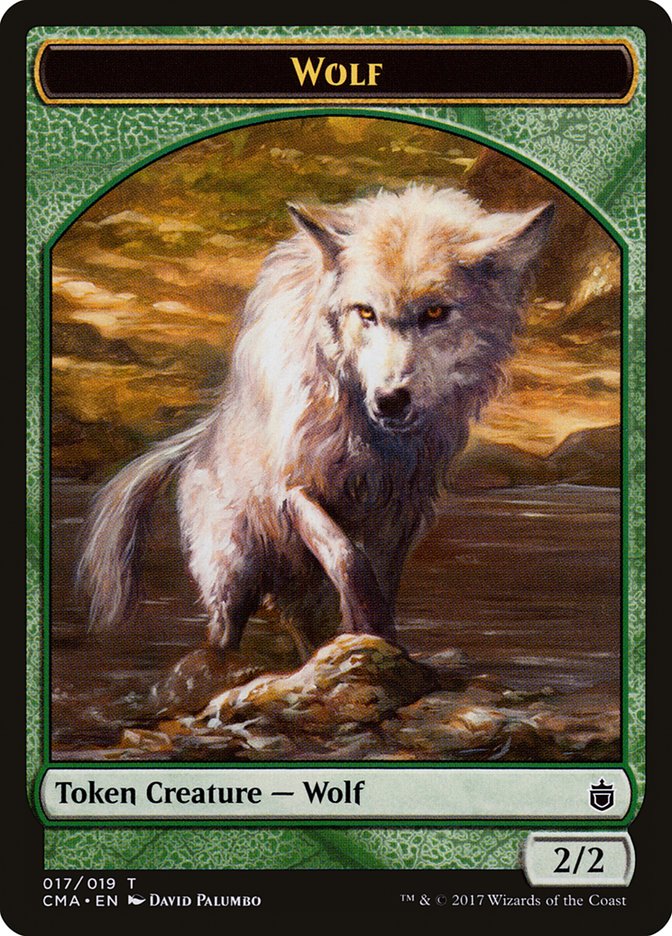 Wolf (017/019) [Commander Anthology Tokens] | Nerdhalla Games