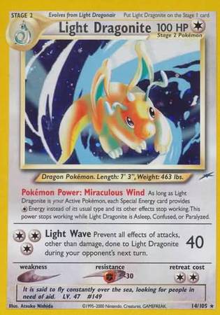 Light Dragonite (14/105) [Neo Destiny Unlimited] | Nerdhalla Games