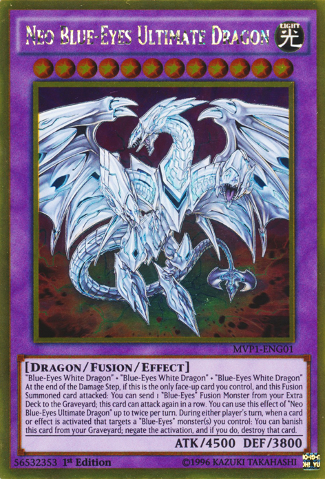 Neo Blue-Eyes Ultimate Dragon [MVP1-ENG01] Gold Rare | Nerdhalla Games