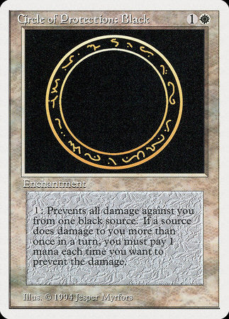 Circle of Protection: Black [Summer Magic / Edgar] | Nerdhalla Games