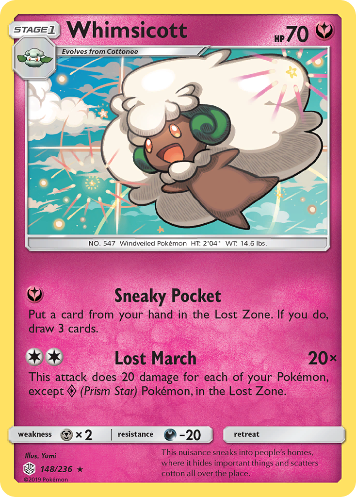 Whimsicott (148/236) [Sun & Moon: Cosmic Eclipse] | Nerdhalla Games