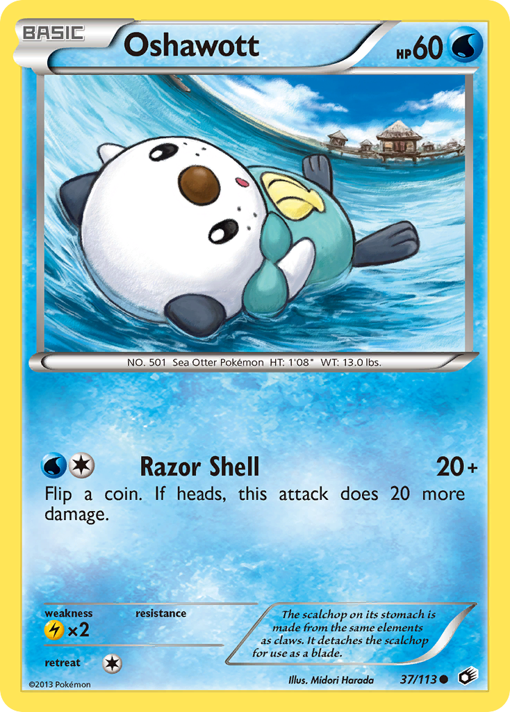 Oshawott (37/113) [Black & White: Legendary Treasures] | Nerdhalla Games