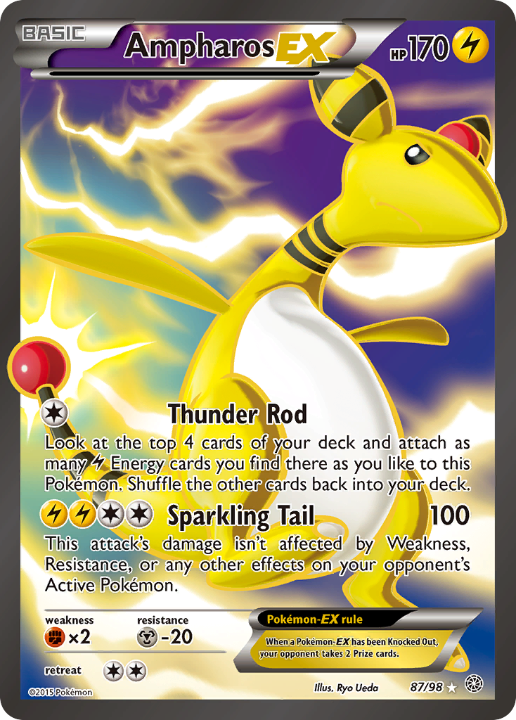 Ampharos EX (87/98) [XY: Ancient Origins] | Nerdhalla Games