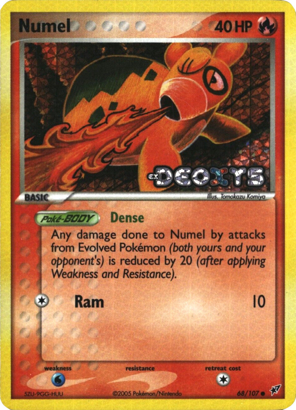 Numel (68/107) (Stamped) [EX: Deoxys] | Nerdhalla Games