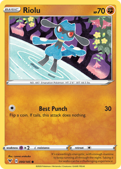 Riolu (090/185) [Sword & Shield: Vivid Voltage] | Nerdhalla Games