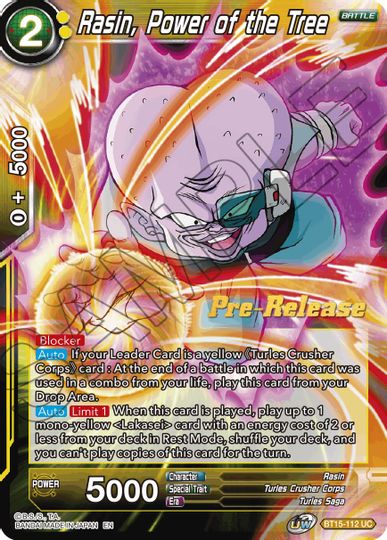 Rasin, Power of the Tree (BT15-112) [Saiyan Showdown Prerelease Promos] | Nerdhalla Games