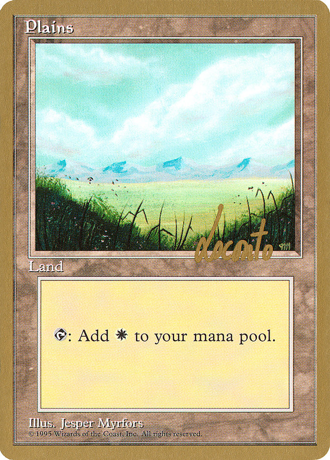 Plains (ml366) (Michael Loconto) [Pro Tour Collector Set] | Nerdhalla Games