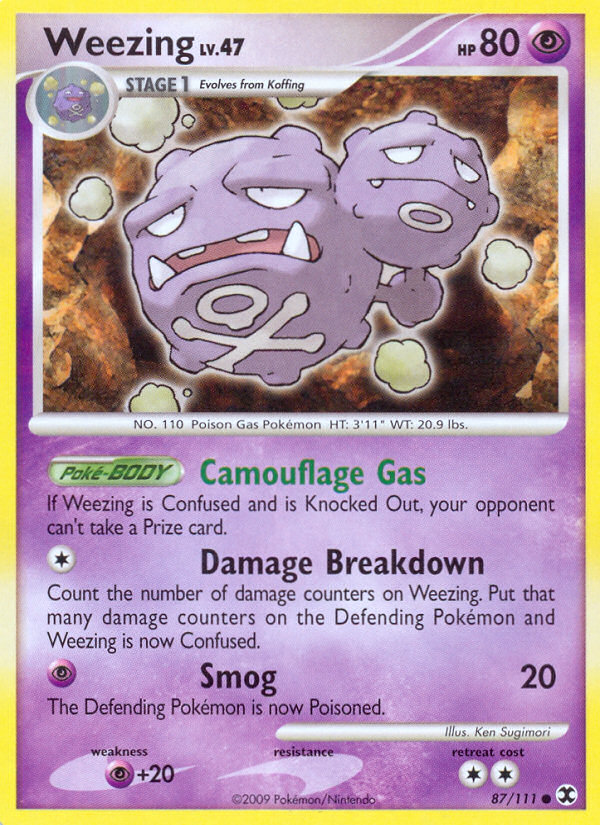 Weezing (87/111) [Platinum: Rising Rivals] | Nerdhalla Games